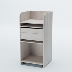 Стойка официанта "Бармен" №3 передвижная, Ясень Анкор светлый