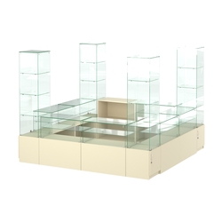 Павильон ИСТРА островной №1б (7, 29 кв.м), Крем Вайс