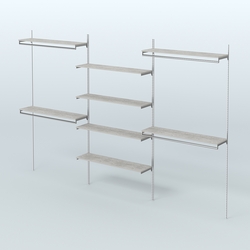 Neo Fix №5(С) с выносными поручнями и полками из ДСП (3600 мм), Метрополитан Грей