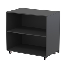 Недорогой прилавок на колесах под декоративные молдинги №ПДМ-16, Черный