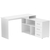 Стол угловой с тумбой СУ-05-Л (левосторонний) Белый