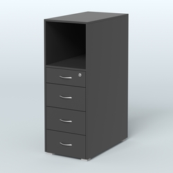 Тумба высокая Стандарт, Черный