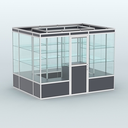 Павильон из профиля островной №1а, Антрацит