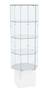 Витрина торговая шестисторонняя Истра №41  (прозрачная) Белый