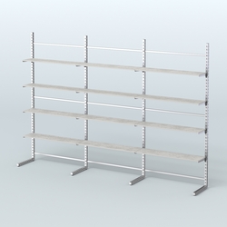 Системы ЭЛЕГАНТ пристенные с полками из ДСП №7 (3600мм), Метрополитан Грей