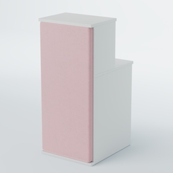 Ресепшен БАРОН №2 (ровная поверхность), Белый + 14 Flamingo