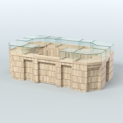 Торговый островок GOLD №4 (6,75 кв.м), Дуб сонома