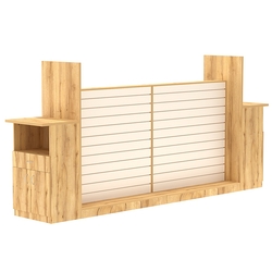 Комплект островной системы и стола продавца для салона связи №2, Дуб Золотистый