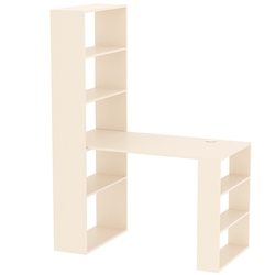 Стол письменный со стеллажом СПС-01, Крем Вайс