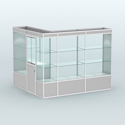 Павильон из профиля угловой №1а (5,5 кв.м), Серый