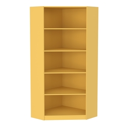 Стеллаж угловой из ДСП серии Эконом №5-3 (торец 350 мм), Солнечный Свет 0134 BS
