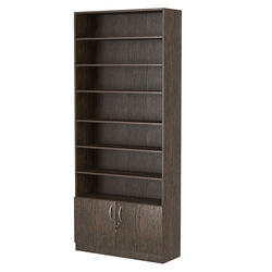 Стеллаж из ДСП с 6-ю полками 300x900 мм серии LEVEL-6 №12 (З/C - ДВП), Дуб Венге