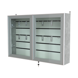 Витрина настенная №3-1Б широкая серии Collecto, Метрополитан Грей