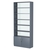 Стеллаж из ДСП с 5-ю полками 300x900 мм серии LEVEL-5 №12-1 (З/C - СТЕКЛО) Темно-Серый