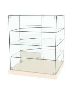 Прилавок закрытый ОТРАЖЕНИЕ №6 угловой, Крем Вайс