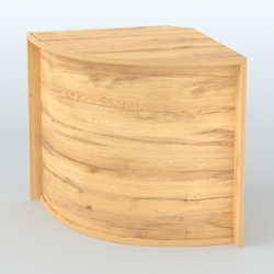 Ресепшен-Лайт секторный под выдачу товара №15, Дуб Золотистый