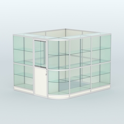 Павильон из профиля угловой №5г (5,5 кв.м), Белый