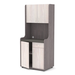 Офисная мини-кухня ЭЛЕГИЯ №1А, Ясень Анкор темный + Ясень Анкор светлый