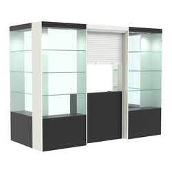 П-образный павильон №4-3П (3,24 кв.м), Черный и Белый