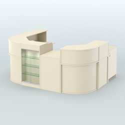 Пристенный павильон Чай и Кофе с собой №2, Крем Вайс