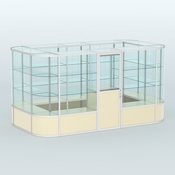 Павильон из профиля островной №4б, Крем Вайс