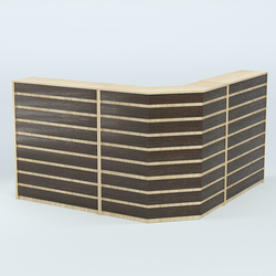 Ресепшен серии ПРАЙМ №5А угловой, Дуб Сонома + Дуб Венге