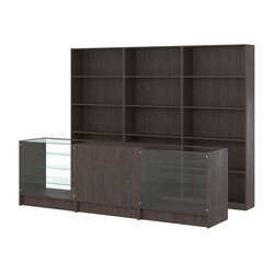 Комплект стеллажей ЭК-01 и прилавков ЭК-4, Дуб Венге