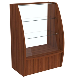 Прилавок Дюна №7 с наклонным фасадом, Орех