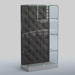 Низкая стеклянная витрина КАПИТОНЕ №5-ХП, Серый + 16 Grey