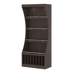 Стеллаж Гарант №1-3-900-О с ограничителями , Дуб Венге