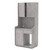 Офисная мини-кухня ЭЛЕГИЯ №5 Бетон Чикаго светло-серый F186 ST9