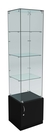 Витрина ИСТРА №6 стаканчик (задняя стенка - стекло) Черный