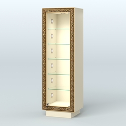 Низкая витрина декорированная НБА-501С, Крем Вайс