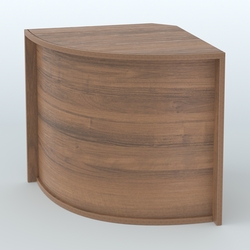 Ресепшен-Лайт секторный под выдачу товара №15, Орех