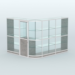 Павильон из профиля угловой №2г (5,5 кв.м), Бетон Чикаго светло-серый F186 ST9