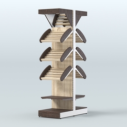 Островной высокий стеллаж для хлеба и выпечки Феникс №14, Дуб Венге + Дуб Сонома