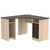 Стол угловой с ящиками СУ-03-П (правосторонний) Дуб Сонома + Дуб Венге