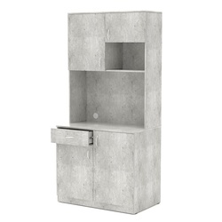 Офисная мини-кухня ПРАКТИК №4, Метрополитан Грей