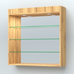 Витрина настенная "Фаберлинк", Дуб Золотистый