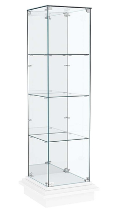 Витрина на подиуме ЗИККУРАТ №3, Белый