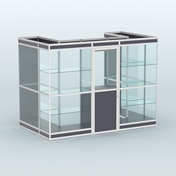 Павильон из профиля пристенный №2в (4,05 кв. м), Антрацит