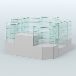 Павильон ИСТРА в центр зала №5 (открытый) (6, 05 кв.м), Серый