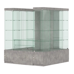 Павильон ИСТРА островной №9а (3, 24 кв. м), Бетон Чикаго светло-серый F186 ST9