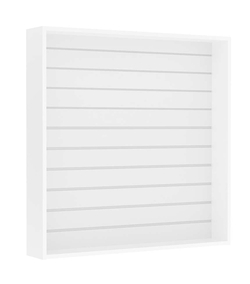 Витрина настенная №4-1В открытая с экономпанелью, Белый