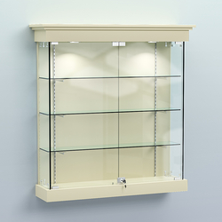 Витрина для музеев "Коллекция" настенная №2-3-РЕГ, Крем Вайс