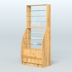 Витрина БРИЗ №1-900, Дуб Золотистый