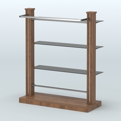 Островная система с перфорацией для магазина №10, Орех