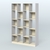 Стеллаж из ДСП серии ЛОФТ №11-1 Серый + Крем Вайс