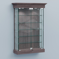 Витрина для музеев "Коллекция" настенная №1-5А-РЕГ, Ясень Анкор темный