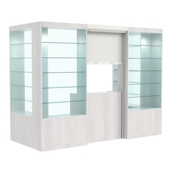 П-образный павильон №4-5П (3,24 кв.м), Ясень Анкор светлый